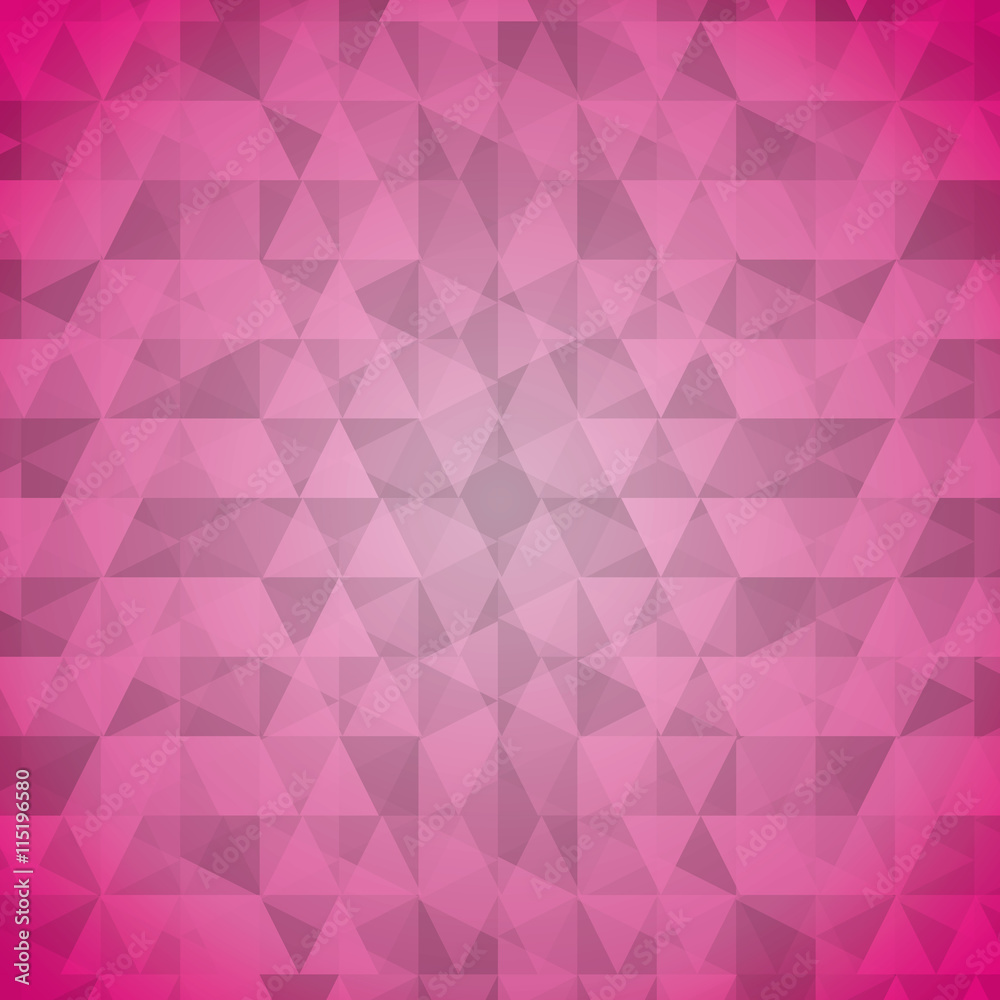 Wall mural geometric pink tones background patterns icon