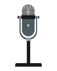 vintage microphone icon