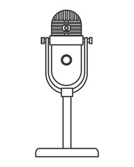 vintage microphone icon