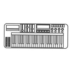 electronic piano keyboard icon