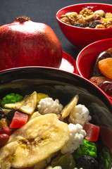 dried and fresh fruits