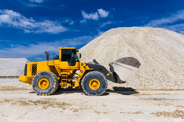 warehouse production in a quarry