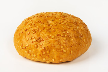 whole wheat bun with sesame seeds