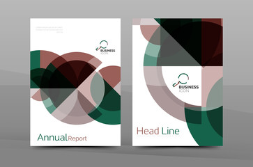 Annual report cover, geometric design
