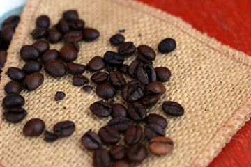 Roasted coffee beans