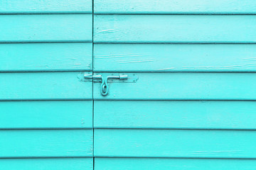 bolt the door on wall cyan