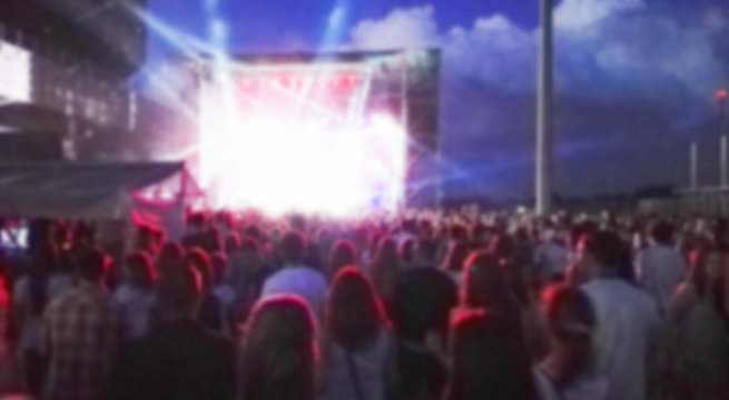 Blurred background with concert