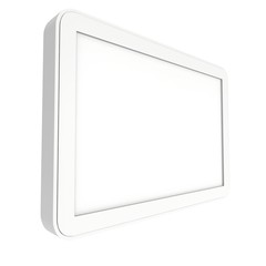 Tablet pc computer with blank screen.