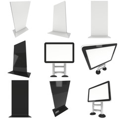 Trade show booth set LCD screen stand