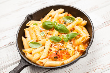 Traditional penne pasta