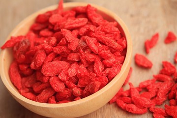 Red dried goji berries