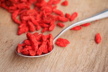 Red dried goji berries
