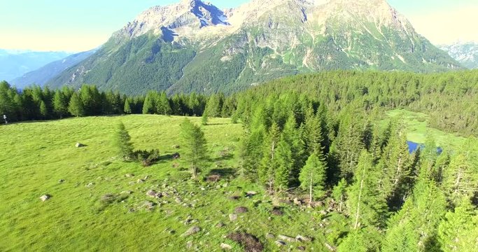 Aerial 4k - Valmalenco (IT) - Alpe Entova