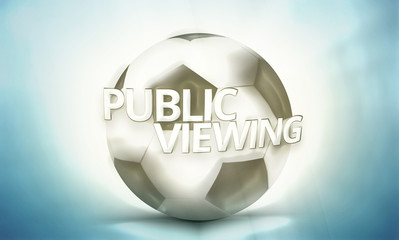 Public Viewing modern mix retro vintage colored 3d render