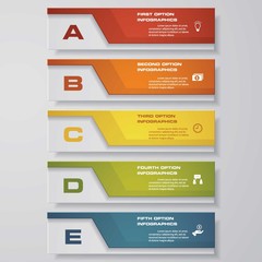 Design clean number banners template/graphic or website layout. Vector.