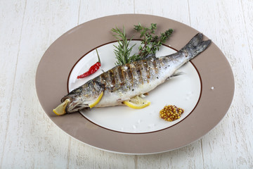 Grilled seabass