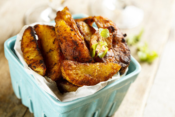 Baked potato wedges