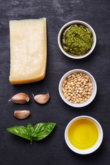 ingredients for pesto