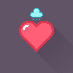 Vector Heart & conceptual icon