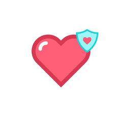 Vector Heart & conceptual icon