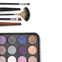 Eyeshadow and make-up brushes