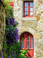 Fototapeta na wymiar Traditional architecture of Brittany, France