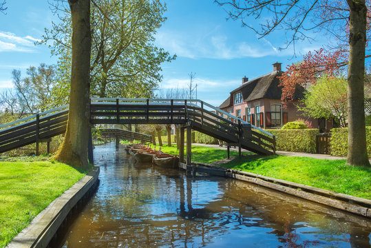 Giethoorn: a small village in the Netherlands