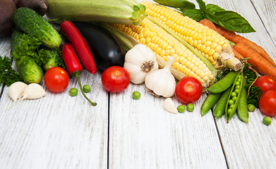 Fresh summer vegetables