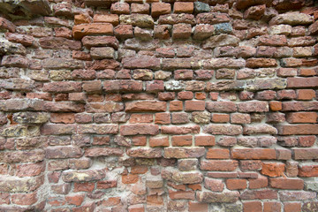 stone brick wall in ruin The Netherlands