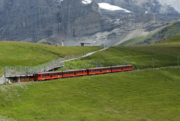 Cog Railway near Kleine Scheidegg