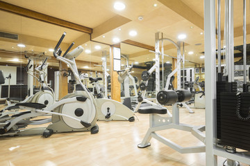 Fototapeta na wymiar Interior of a modern gym