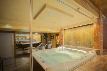 Jacuzzi in a spa center