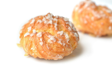 Chouquette, French pastry - close up