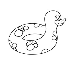 rubber duck swimming circle