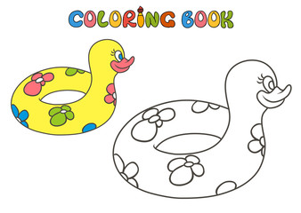 rubber duck swimming circle