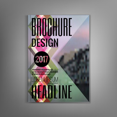 Layout magazine cover, brochure creative design. Vector illustra