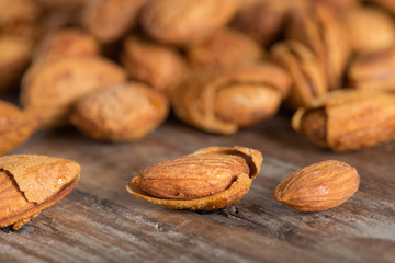 Almond with kernel.