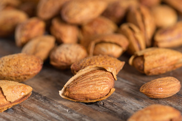Almond with kernel.
