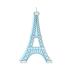 Fototapeta na wymiar Eifel Tower Monument In Paris