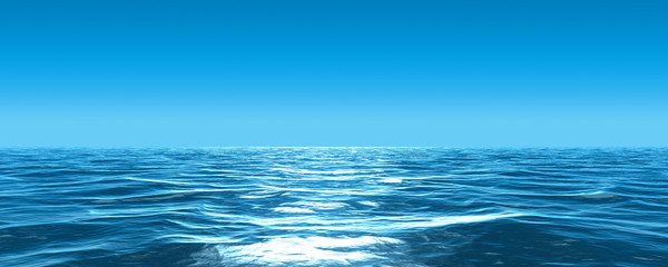 Panele Szklane  illustration with Sea panorama. super panorama