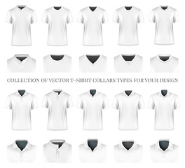 Collection of clothes collars