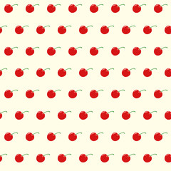 Seamless pattern from the fruit cherry