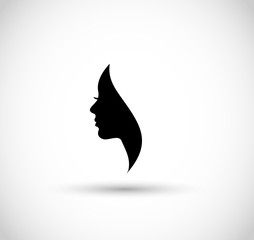 Woman profile beauty illustration vector