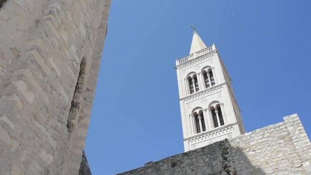 A view of St. Donatus church from the forum in Zadar, Croatia.