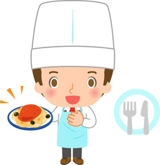 イタリア料理のシェフ