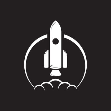 Rocket ship icon, vector illustration EPS 10