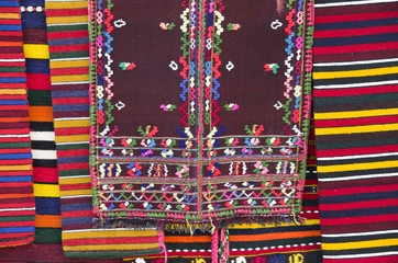 Bulgarian homemade carpets, rugs and women's coats
