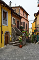 SORIANO NEL CIMINO, ITALY - The medieval town of Tuscia, province of Viterbo, central Italy.