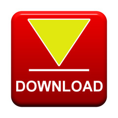 Roter isolierter Button zeigt Download