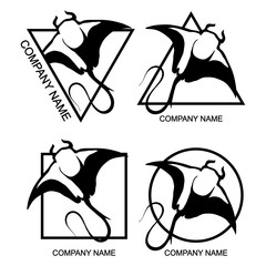 Set of stingray logo